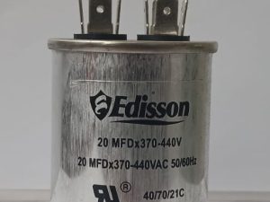 CAPACITOR 20MFD 370-440V EDISSON 20X370-440
